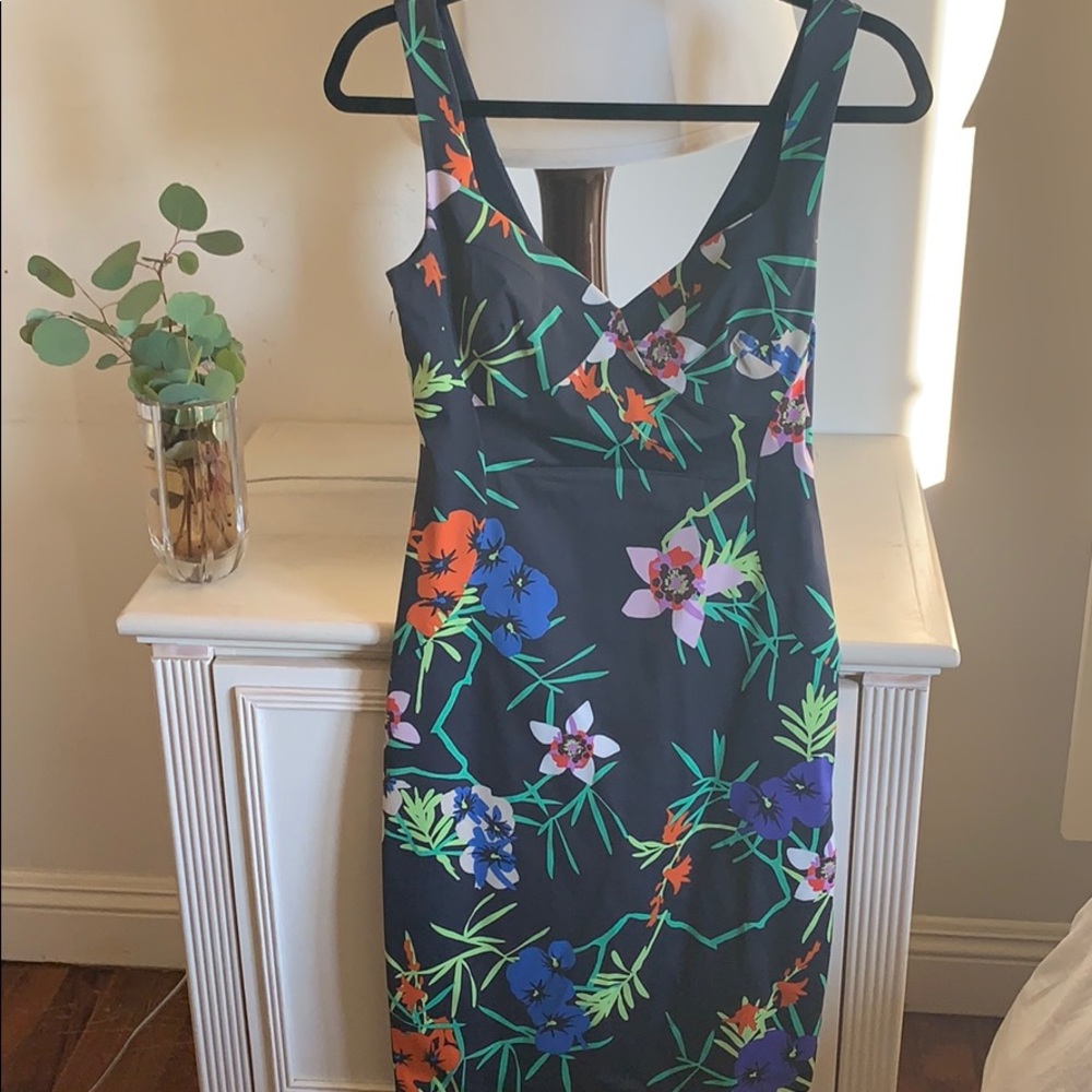 Karen Millen fitted Floral Dress- worn once